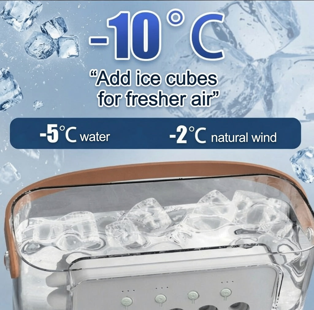 3-in-1 Mini Fan – Humidifier, Personal Air Cooler & Portable LED Light
